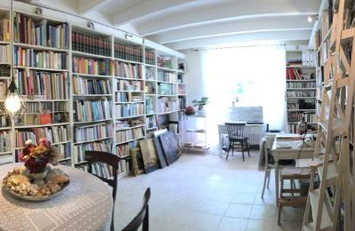 Casa senhorial à venda Gémozac, Nova Aquitânia, Die Bibliothek mit Arbeitsplatz