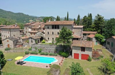 Casa senhorial à venda Caprese Michelangelo, Toscana, Vista de drone