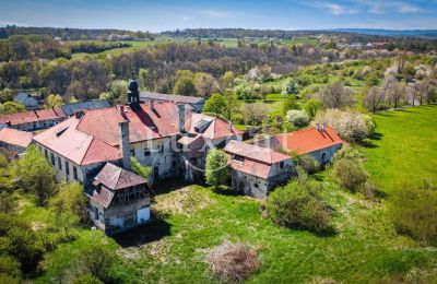 Palácio à venda Brody, Zámek Brody, Ústecký kraj, Vista de drone