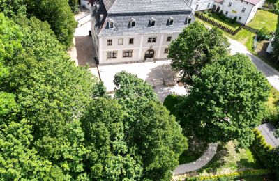 Casa senhorial à venda Sędzisław, Dwór w Sędzisławiu, Dolnoslaskie, Vista de drone