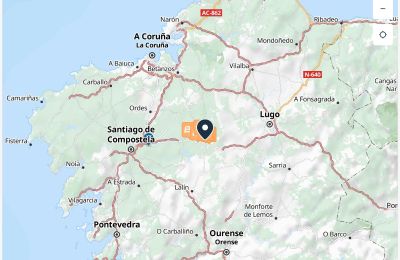 Casa de campo à venda Melide, Cabazás, Galiza, Localização da propriedade