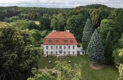 Casa senhorial à venda Dawidy, Dwór w Dawidach, Warminsko-mazurskie, Vista de drone