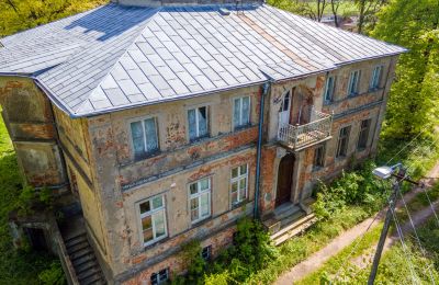 Casa senhorial à venda Parsko, Pałac w Parsku, Wielkopolskie, Vista de drone