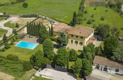 Mansão histórica à venda Bagno a Ripoli, Toscana, Vista de drone