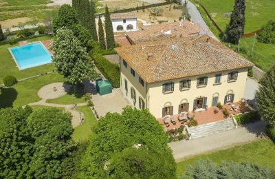 Mansão histórica à venda Bagno a Ripoli, Toscana, Vista de drone