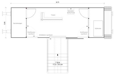 Imóvel histórico à venda 15324 Groß Neuendorf, Hafenstraße 1A, Brandemburgo, Grundriss Barwaggon
