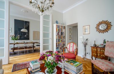 Apartamento histórico à venda Warszawa, Mokotowska, Mazóvia, Sala de estar