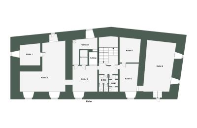 Palácio à venda 32683 Barntrup, Renânia do Norte-Vestfália, Grundriss - KG