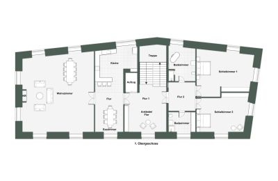 Palácio à venda 32683 Barntrup, Renânia do Norte-Vestfália, Grundriss - 1.OG