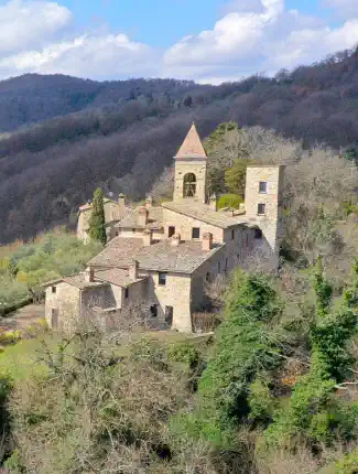 Casa histórica com igreja na aldeia medieval de Monte Migiano, Umbertide, 06019 Umbertide, Úmbria
