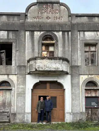 Edifício de teatro histórico na província da Corunha, A Coruña, Galiza